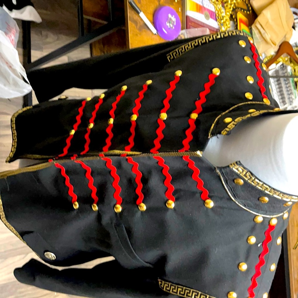Military inspired men’s fashion jacket sample